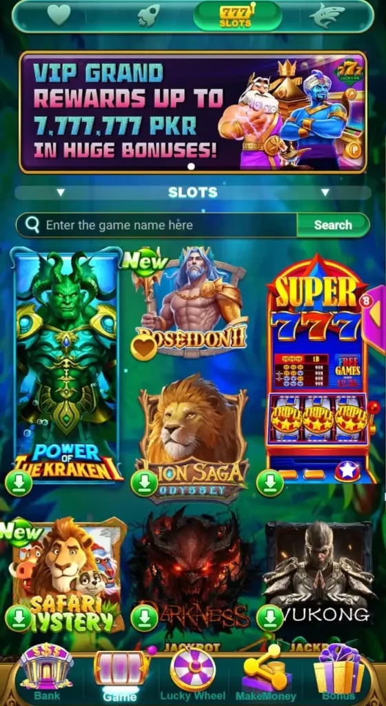 lucky pk777 game download